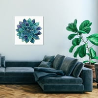 Wynwood Studio отпечати сукулентни loversубители на цветни и ботанички ботаники wallидни уметнички платно печати сина тиркизна 30х30