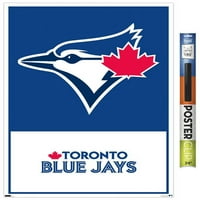Торонто Блу ​​aysејс - постер за wallидови на лого, 22.375 34