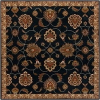 Уметнички ткајачи Гилзан Црно кафеава традиционална 8 '11' област килим