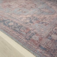 Обединети ткајачи Шарм Бесконечен транзициски медалјонски област килим, повеќебојни, 5'3 7'2