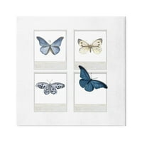 Stuple Cottage Ретро филм пеперутки животни и инсекти галерија за сликање завиткано платно печатење wallидна уметност