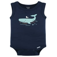 Gerber Baby Boy Tank Onesies Bodysuits, 4 -пакувања, големини на новороденчиња - месеци