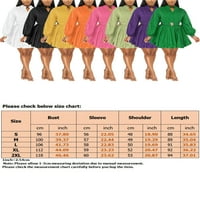 Капрезе Дами Се Облекуваат Со Долги Ракави Кратки Мини Фустани V Вратот Широка Еднобојна Виолетова Л