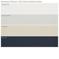Колекција за сопствени изрази, безжична просторија затемнувачка сенка на ролери, светло сива, 3 4 ширина 72 Должина