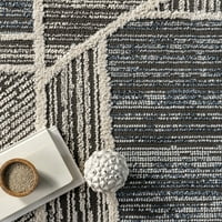 Nuloom Elyna Апстрактна плетена килим со затегната површина, 7 '10 10', светло сиво
