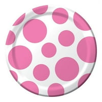 Шеврон & Точки Бонбони Розова Хартија Плочи По Пакет