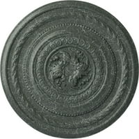 Екена мелница 1 4 ОД 1 2 П бисер таванот медалјон, рачно насликана атинска зелена пукнатина