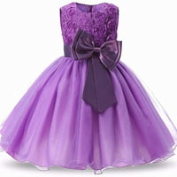 Принцеза Пуфи Цвет Девојки Фустани Роденден Косплеј Свадба Церемонија Партија Облечи