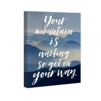 Винвуд студио типографија и цитати wallидни уметности платно ги отпечати „твојата планина“ инспиративни цитати и изреки - сина,