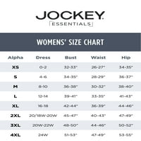 Jockey® Essentialsенски памучен памук се истегнува бикини