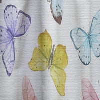 DesignArt „Пеперутки на бело“ Традиционален панел за завеси