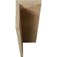 Ekena Millwork 4 w 4 h 22'l 2-еднострана груба пикана ендуратан фау дрвена тавана зрак, бело измиено
