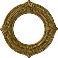 Ekena Millwork 1 8 OD 1 8 ID 5 8 P Benson Medallion Medallion, злато со рачно насликан