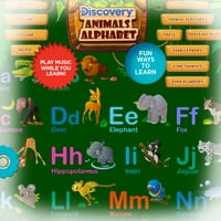 Електронска табла за учење на животински азбука, вградена музика, батерија за игра на кое било место, вграден режим за играње за да се забави учењето, на возраст од 3+