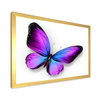 ДизајнАрт „Сина и виолетова пеперутка“ модерна врамена уметничка печатење