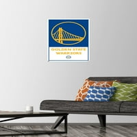 Голден Стејт Вориорс-Лого Ѕид Постер Со Притисни, 14.725 22.375