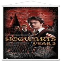 Хари Потер И Затвореникот Од Азкабан-Годишен Ѕид Постер Со Дрвена Магнетна Рамка, 22.375 34