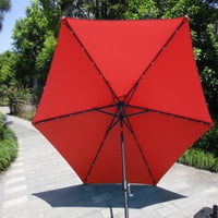 Сорбус чадор на отворено, чадор за внатрешен двор со прилагодување на навалување и рачка за лифт, совршена за задниот двор,