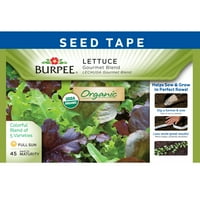 Burpee-lettuce, Gourmet Blend Organic Seed Tape пакет
