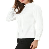 Уникатни договори за женски долги ракави се потсмеваат на вратот редовна блуза