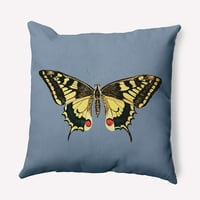 18 18 Едноставно Daisy Rare Swallowtail Indoor Outdoor Pillow, правлив чад од сина боја 1