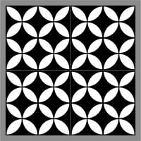 Mulia Inc - Визии керамичка плочка во црно -бело црно -бело