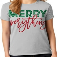 Графичка Америка празничен одмор Божиќ Среќен сè цитинг женска графичка маица