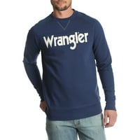 Машка и голема и висока џемпер на вратот на екипажот на Wrangler, до големина 5xl