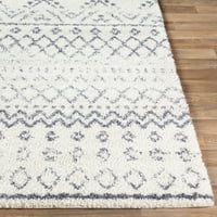 Уметнички ткајачи Марок Шаг Трибална област килим, бел, 5'3 7'3