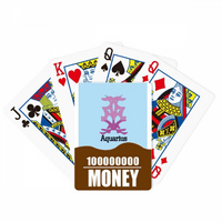 Бунтовен Слободен Водолија Арт Деко Мода Покер Играње Карти Смешни Рака Игра