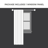 Домашна суштина Пејџ Пинк Единствена чиста шипка за џеб прозорец, завеса, 54 ”96”