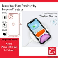 Капсула Случај Компатибилен со iPhone Pro Ma [Капка Заштита Прашина Шок Влијание Доказ Јаглеродни Влакна Заштитни Црна Случај