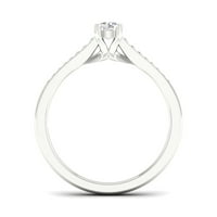 1 3CT TDW Diamond S Sterling Silver Classic Classic Style Dridal Set