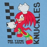 Момци Sonic Hedehog Knuckles Графичка маица, 2-пакет, големини XS-XXL