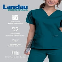 Essentialенски есенцијал на Landau, модерно прилагодено вклопување, избледени отпорни на џебови, еластичен карго -чистач, стил