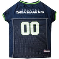 Миленичиња Прво НФЛ Сиетл Seahawkslicens Mesh Jersey за кучиња и мачки - Среден