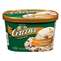 Премиум за сладолед од премија за сладолед од зелена боја, пекан