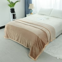 Единствени поволни цени градиент фланел руно кревет софа ќебе камила 91 79