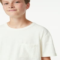 Бесплатна облека за момчиња со миење на графички маици, големини 4-18