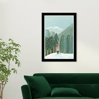 Wynwood Studio Serene Mountain Getaway Holiday и сезонски wallидни уметнички платно печати зелена 13х19