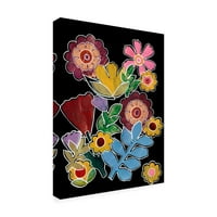Трговска марка ликовна уметност „слоевит цветни јас“ платно уметност од Регина Мур