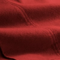 Поставен комплет за перници за домашни фланели, памук, тешка категорија, стандард, сет од 2, црвено