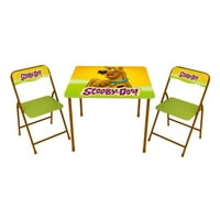 „Детска метална маса и стол за деца Скоби-Доо