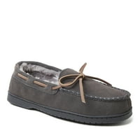 Dearfoams Men's Gen Gen Suede Moc W Tie влечки