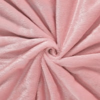 Уникатни поволни цени бушава фау крзно декоративно ќебе розово фрлање