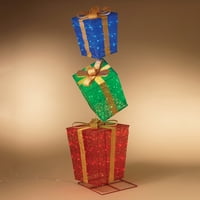 Герсон Интернационал Наредени Осветлена Кутија За Подароци На Отворено