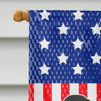 Каролини Богатства BB8409CHF Broholmer Дански Мастиф Американско Знаме Платно Куќа Големина Голема, разнобојна