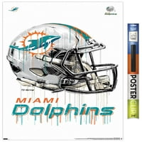 Мајами делфини - Постери за wallидови за капење, 22.375 34