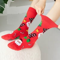 Женски Чорапи Удобност Божиќ Екипажот Меки Топли Чорапи За Жени