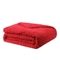 Главно црвено полиестерски кревет ќебе, крал